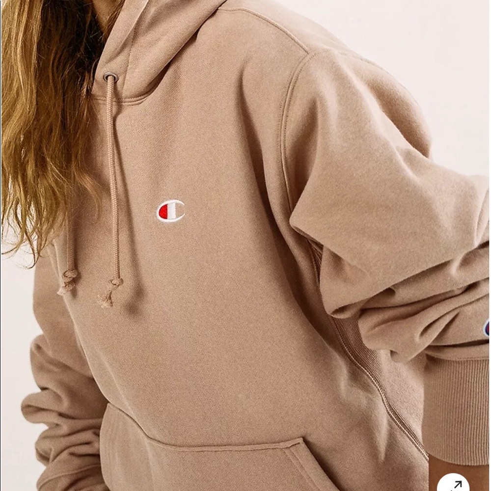 Champion Classic Logo Patch Hoodie Sweatshirt